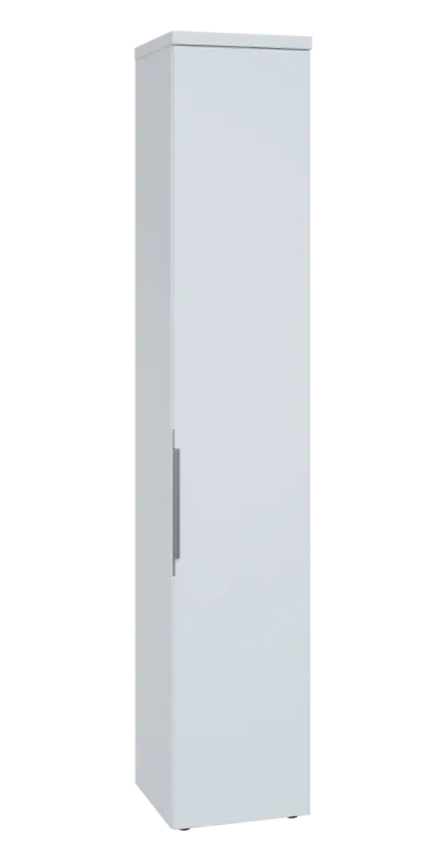 SIN 6 - 4D kancelářská skříň, 1-dveřová, pravá, 2170x400x400, bílá